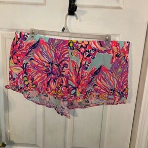 Lilly Pulitzer Big Escapade Kya Shorts Serene Blue XL